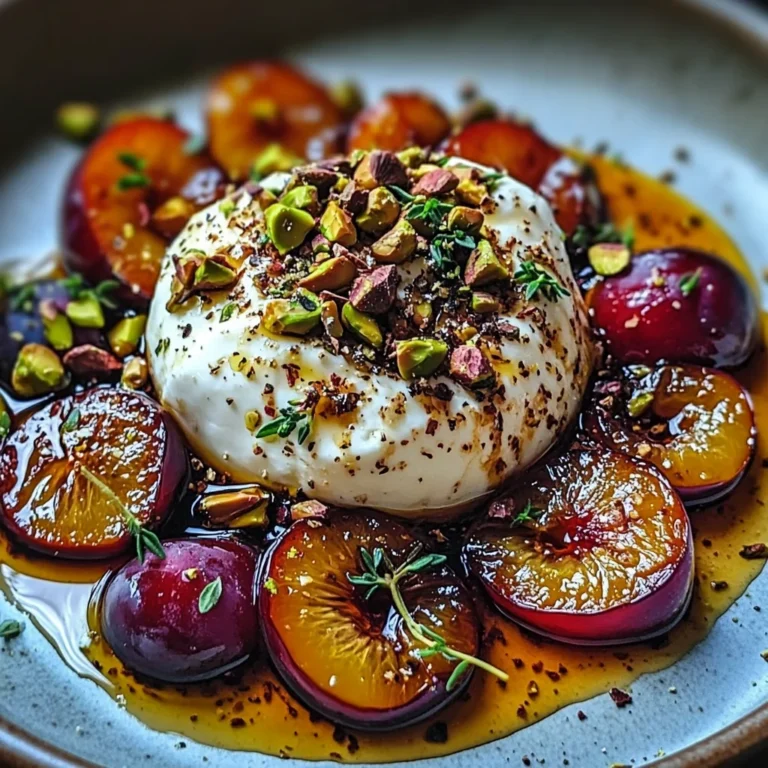 Roasted Plum and Burrata Salad