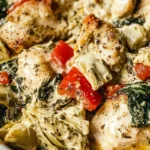 Spinach Artichoke Chicken Bake