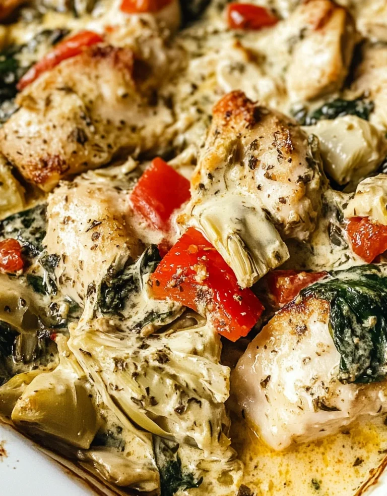 Spinach Artichoke Chicken Bake