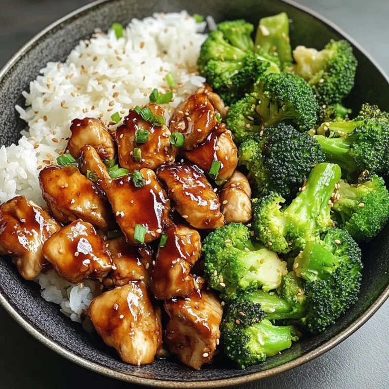 Teriyaki Chicken and Broccoli Bowl