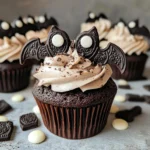 Vegan Oreo Bat Cupcakes