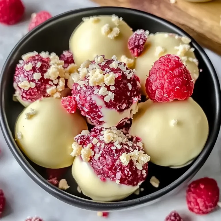 White Chocolate Raspberry Cheesecake Balls