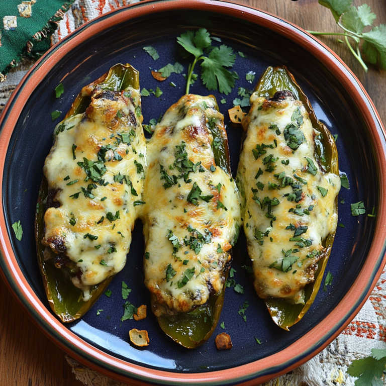 Cheesy Hatch Chile Rellenos