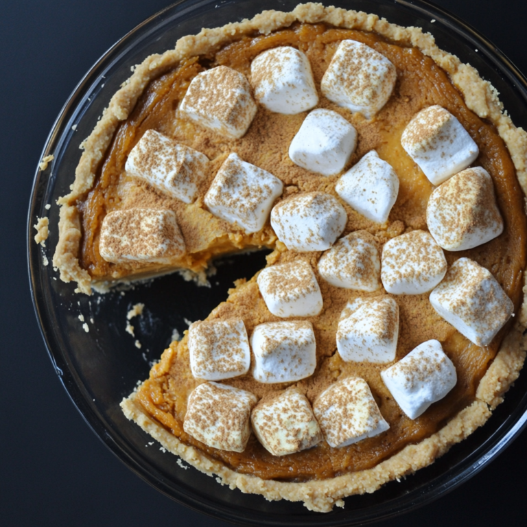 Pumpkin vegan marshmallows Pie