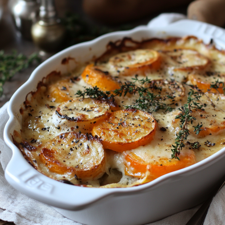 Root Vegetable Au Gratin