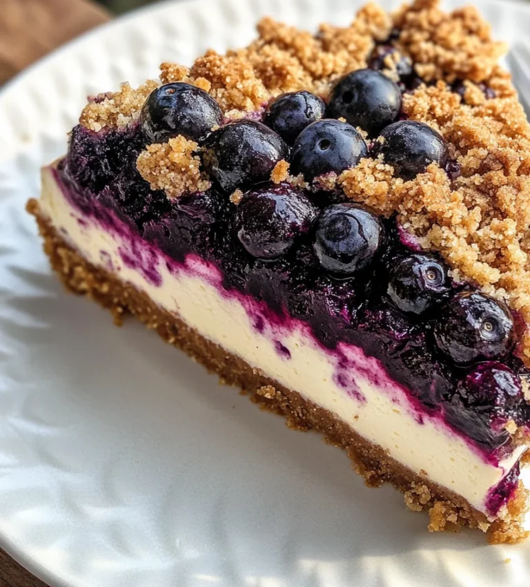 Blueberry Crumble Cheesecake