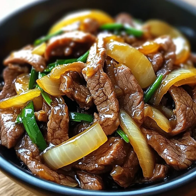 Savory Stir-Fried Beef with Sweet Onions in a Chinese-Style Sauce