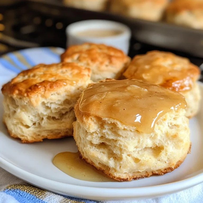 Apple Biscuits with Honey Butter Glaze