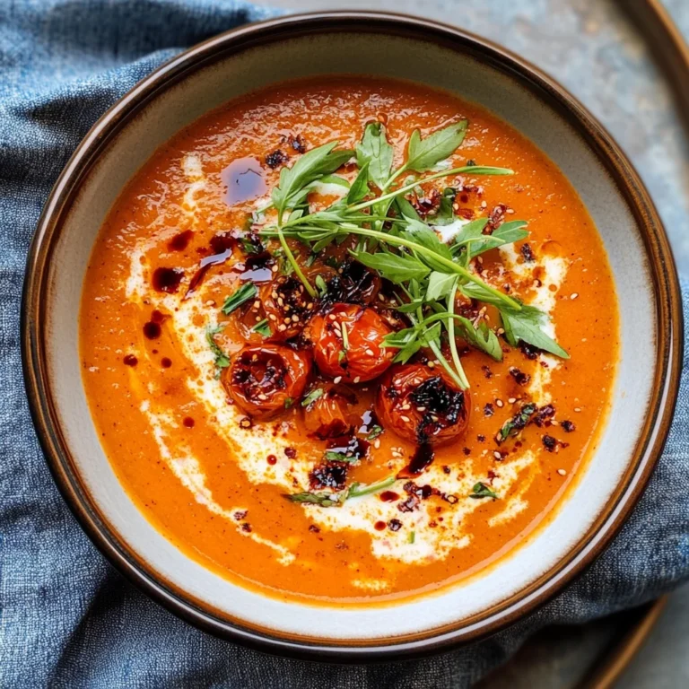 Caramelized Gochujang Tomato Soup