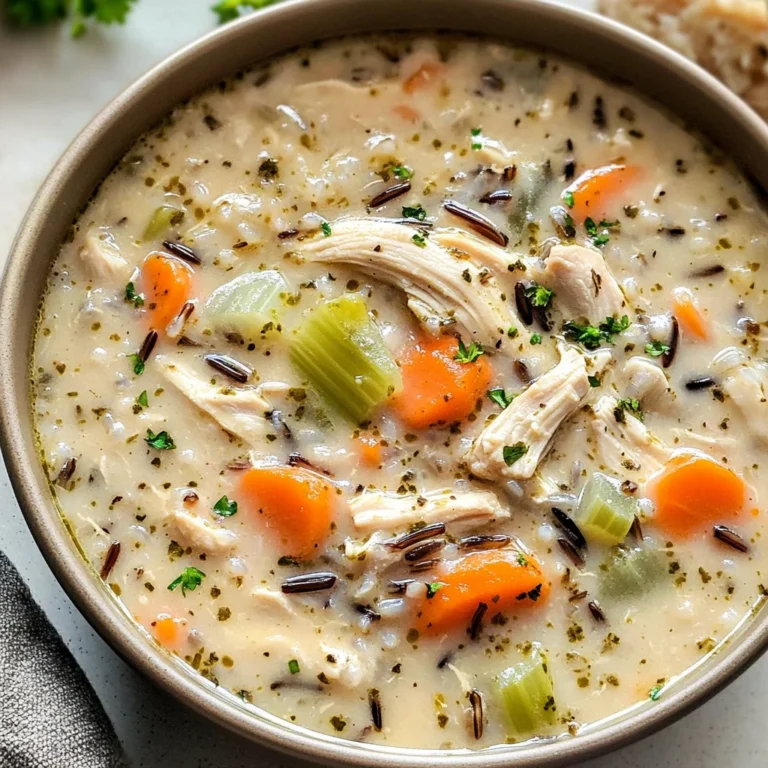 Creamy Crockpot Chicken Wild Rice Soup