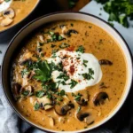 Creamy Hungarian Mushroom Soup
