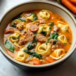 Crockpot Tortellini Soup with Sausage