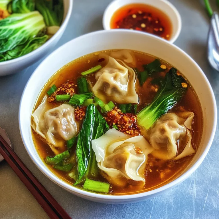 Deconstructed Wonton Soup