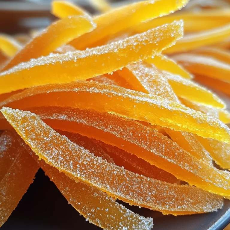 Easy Candied Orange Peel