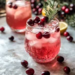 Festive Christmas Cranberry Spritzer