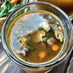 Ginger Garlic Mushroom Broth
