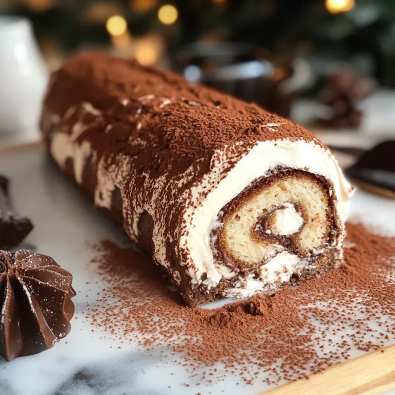 Gourmet Tiramisu Yule Log Cake