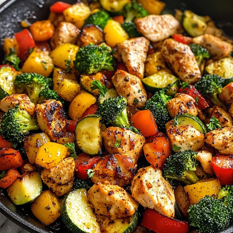 Healthy Chicken and Vegetables Skillet