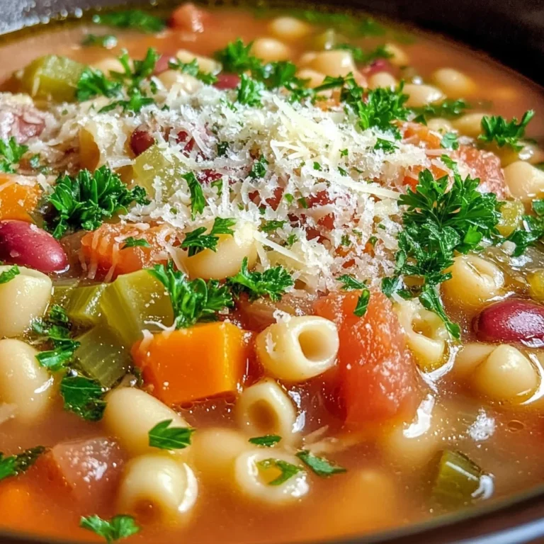 Hearty Italian Pasta Fagioli Soup