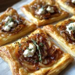 Irresistible Caramelized Onion and Goat Cheese Tarts in 3 Easy Steps
