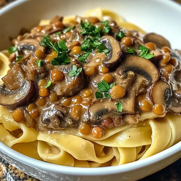 Lentil Mushroom Stroganoff Recipe