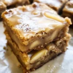 Maple Glazed Apple Blondies