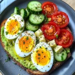 Mediterranean Avocado & Egg Power Plate