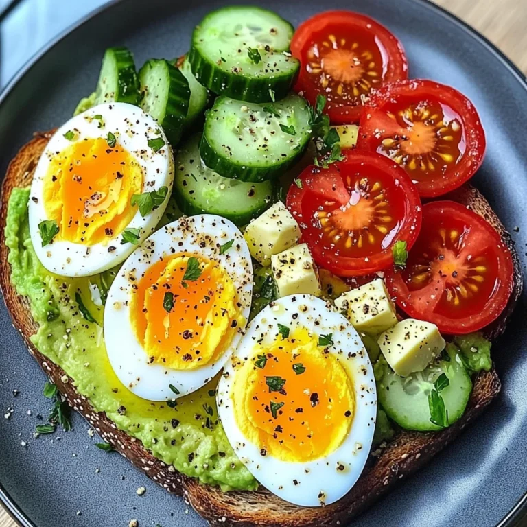 Mediterranean Avocado & Egg Power Plate