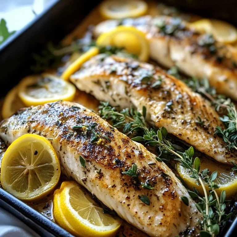 Mediterranean Herb and Lemon Baked Branzino