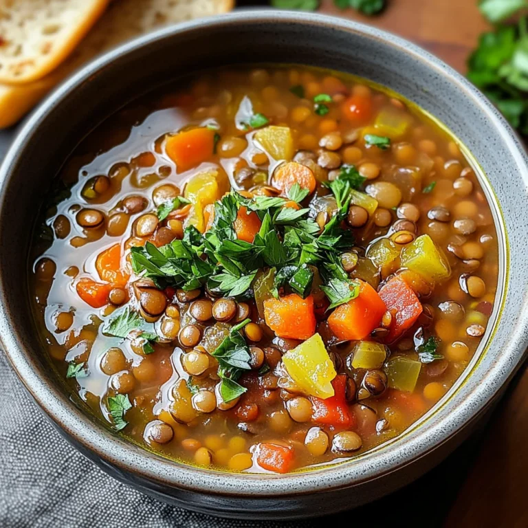 Mediterranean Lentil Soup