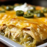 Quick and Easy Green Chile Chicken Enchilada Casserole