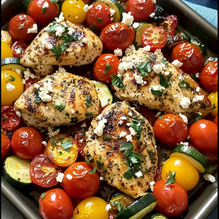 Sheet Pan Greek Chicken and Veggies (Easy One-Pan Meal)