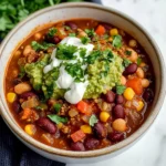 Simple Crockpot Vegetarian Chili Recipe