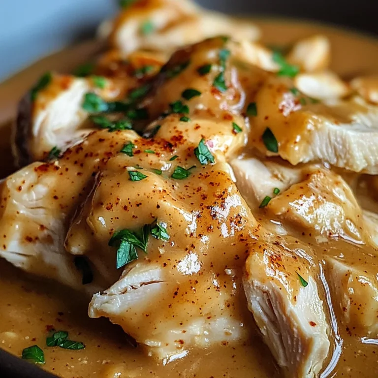 Slow Cooker Creamy Chicken & Gravy