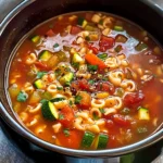 Slow Cooker Pasta E Fagioli Soup {Olive Garden copy-cat}