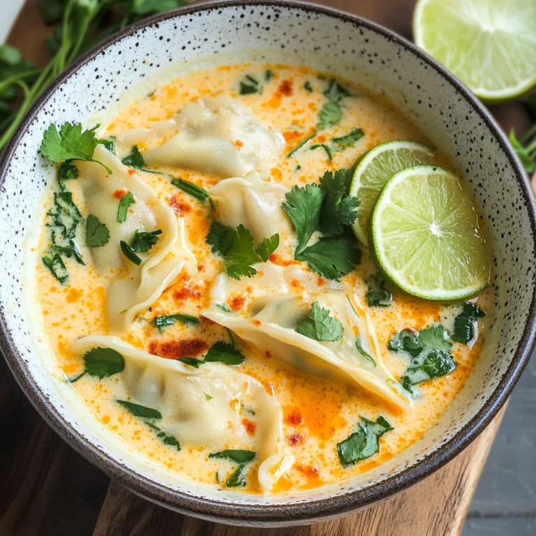 Thai Coconut Potsticker Soup