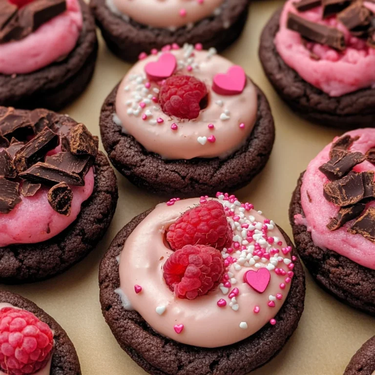 Valentine Ganache Cookies
