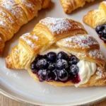 Berries and Cream Filled Croissants