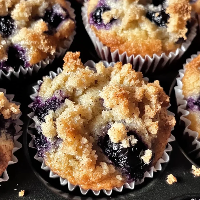 Blueberry Muffins with Crumble Top