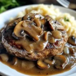 Bobby Flay Salisbury Steak with Mushroom Gravy
