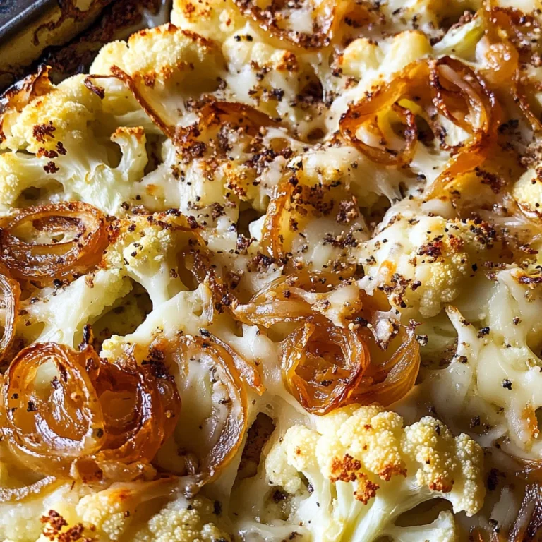 Cheesy French Onion Cauliflower