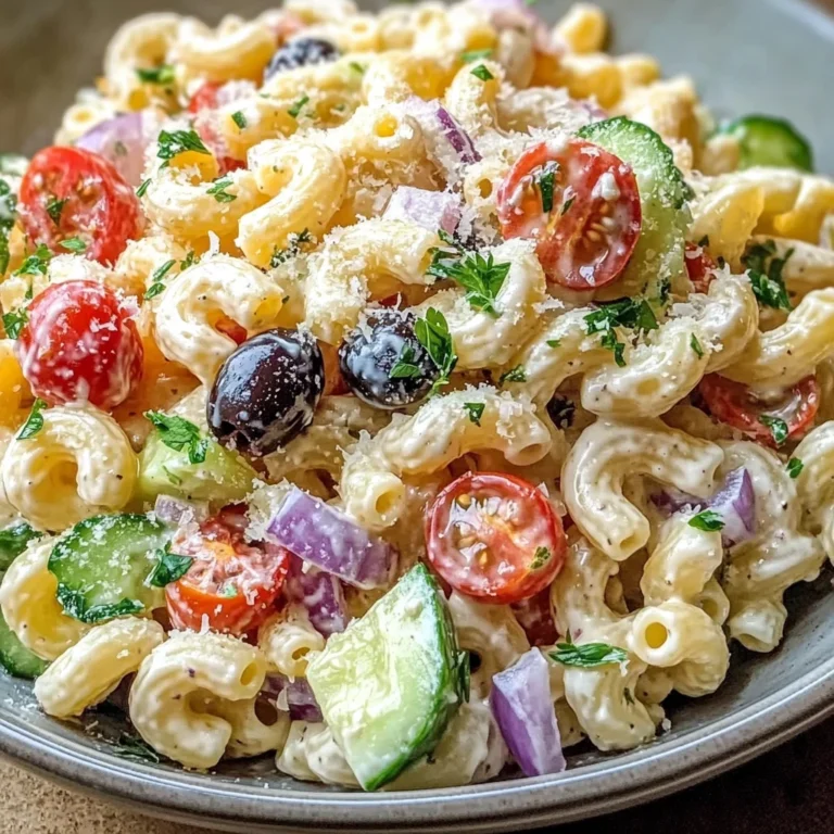 Classic Creamy Italian Macaroni Salad