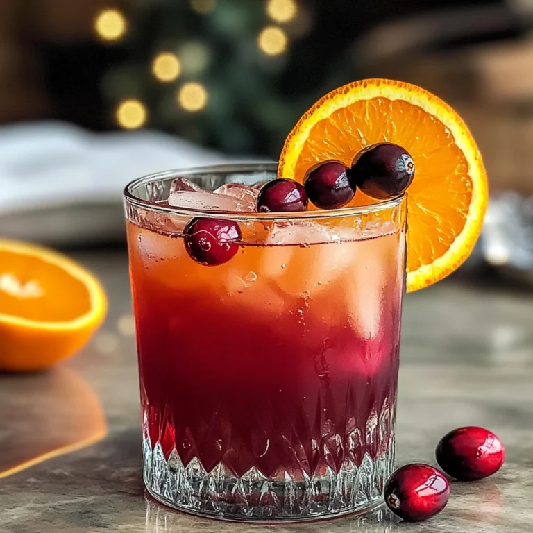 Cranberry and Orange Juice Mocktail