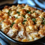 Dolly’s Chicken and Stuffing Casserole