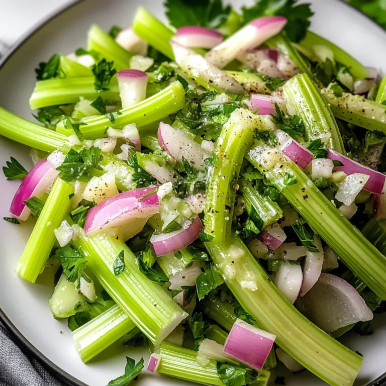 Easy Celery Salad Recipe - A Healthy Earthy Flavor