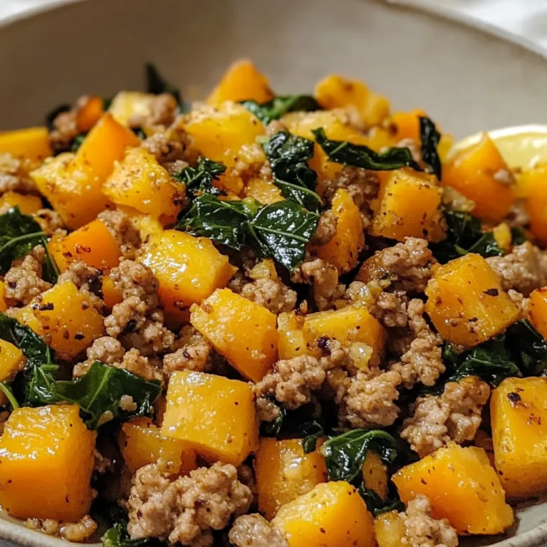 Healthy Roasted Butternut Squash with Ground Turkey