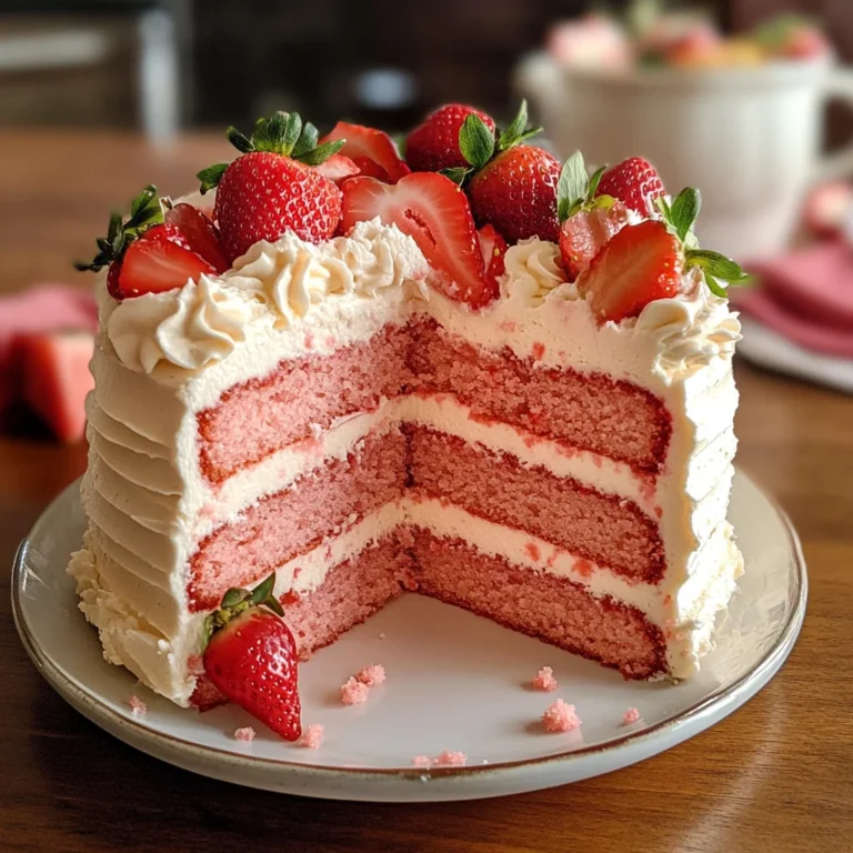 Homemade Strawberry Cake