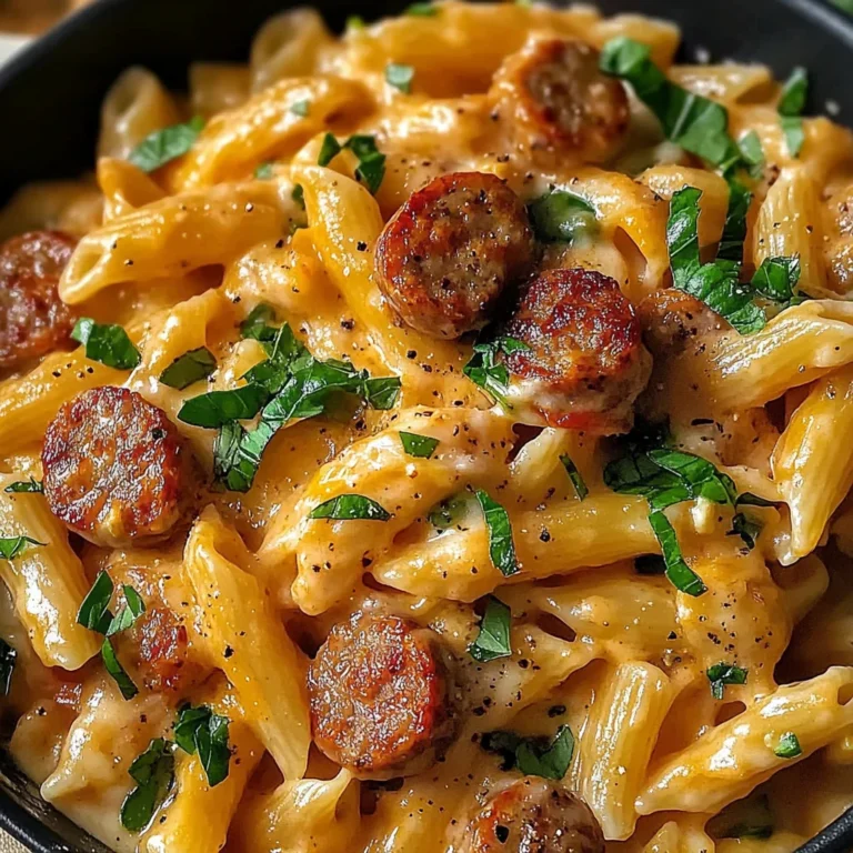 One Pot Creamy Cajun Sausage Pasta (30-Minutes)