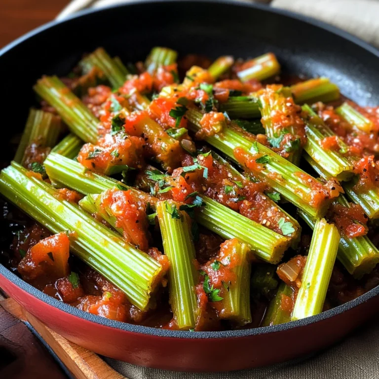 Pan-Cooked Celery With Tomatoes and Parsley