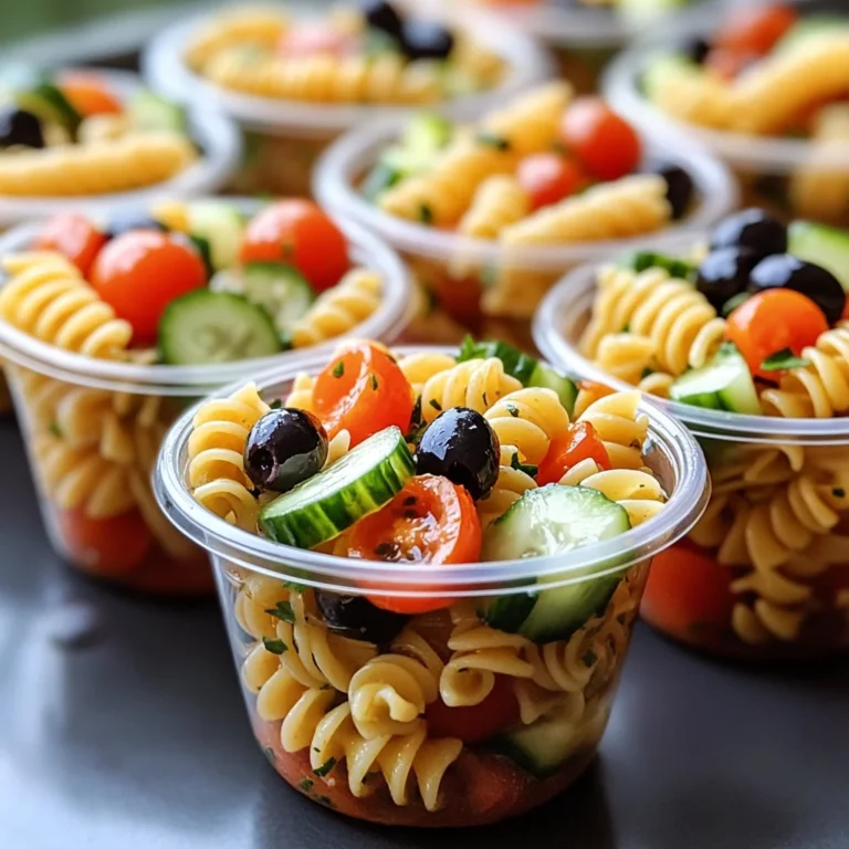 Pasta Salad Cups Recipe
